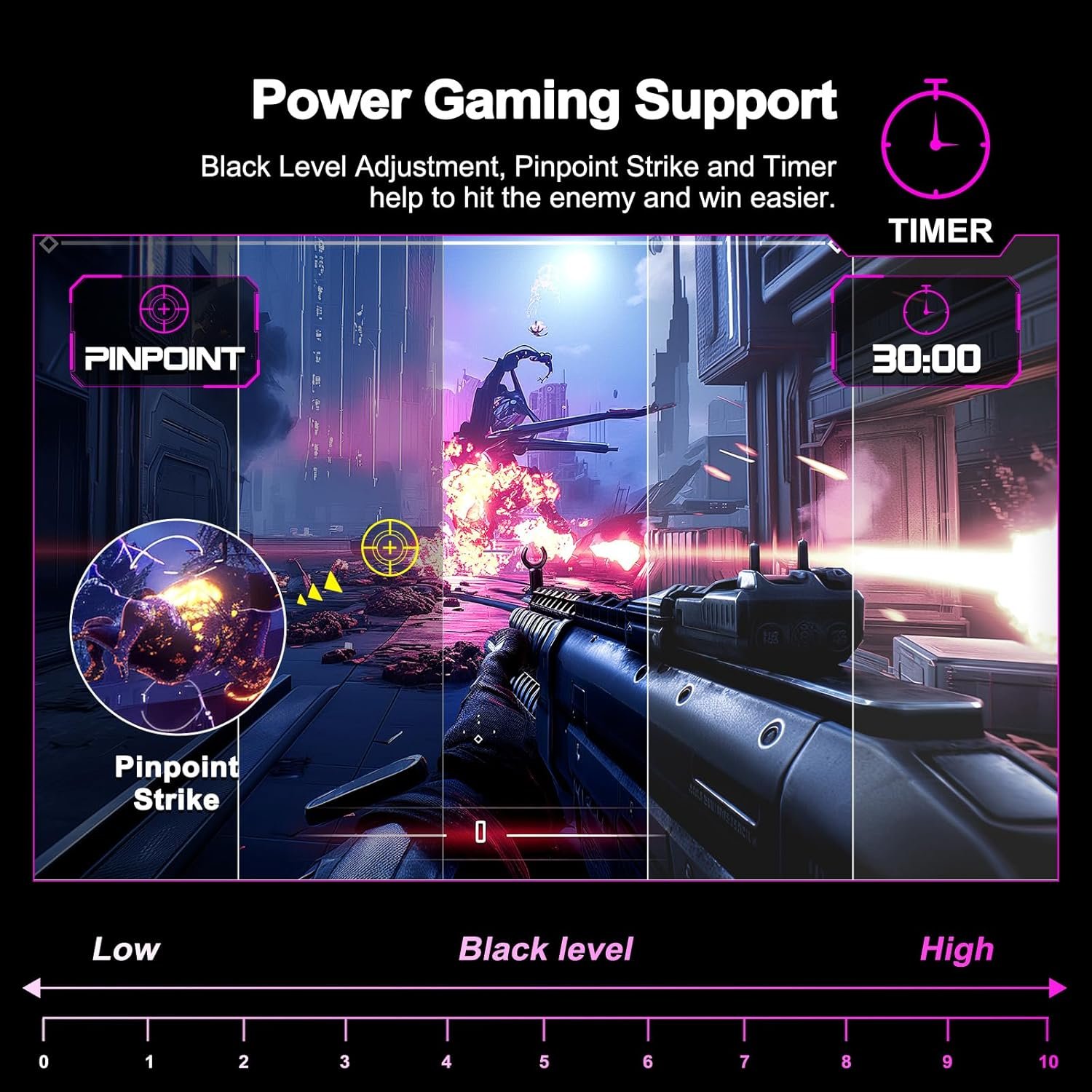 New 24" Curved Gaming Monitor, FHD 1080P, 180Hz Refresh Rate, 1ms Response, AMD FreeSync, Ultra-Slim Design, HDMI/DP, VESA Mountable #TikTokShopBacktoSchool - Image 6